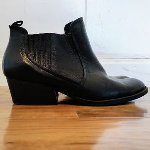 Boots Leather Black Ankle Western Boho Genuine bootie Indie